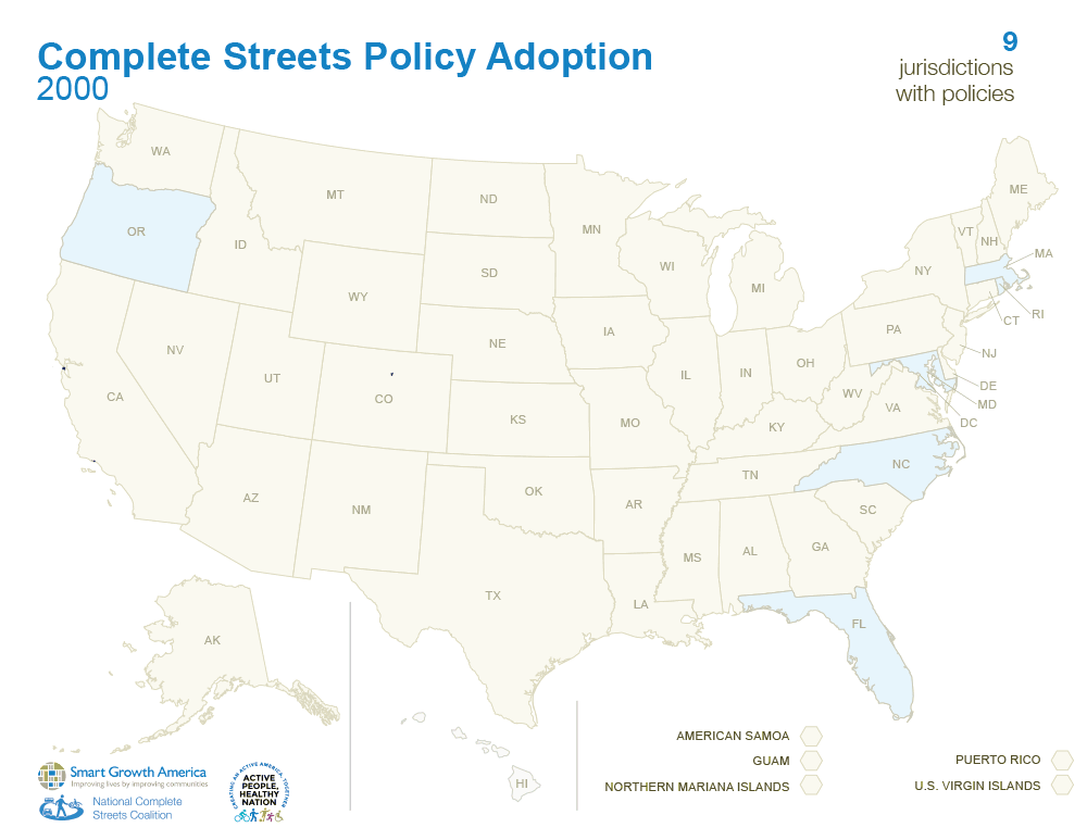  /></figure>
<!-- /wp:image --></p>
<p><!-- wp:paragraph --><br />
<p><span style=” font-weight:>It’s been a few years since we last wrote this report back in 2018, and we know that communities have continued to pass, update, and implement Complete Streets policies because by the end of 2020 nearly <a href=