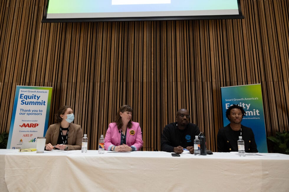 A panel of 4 people